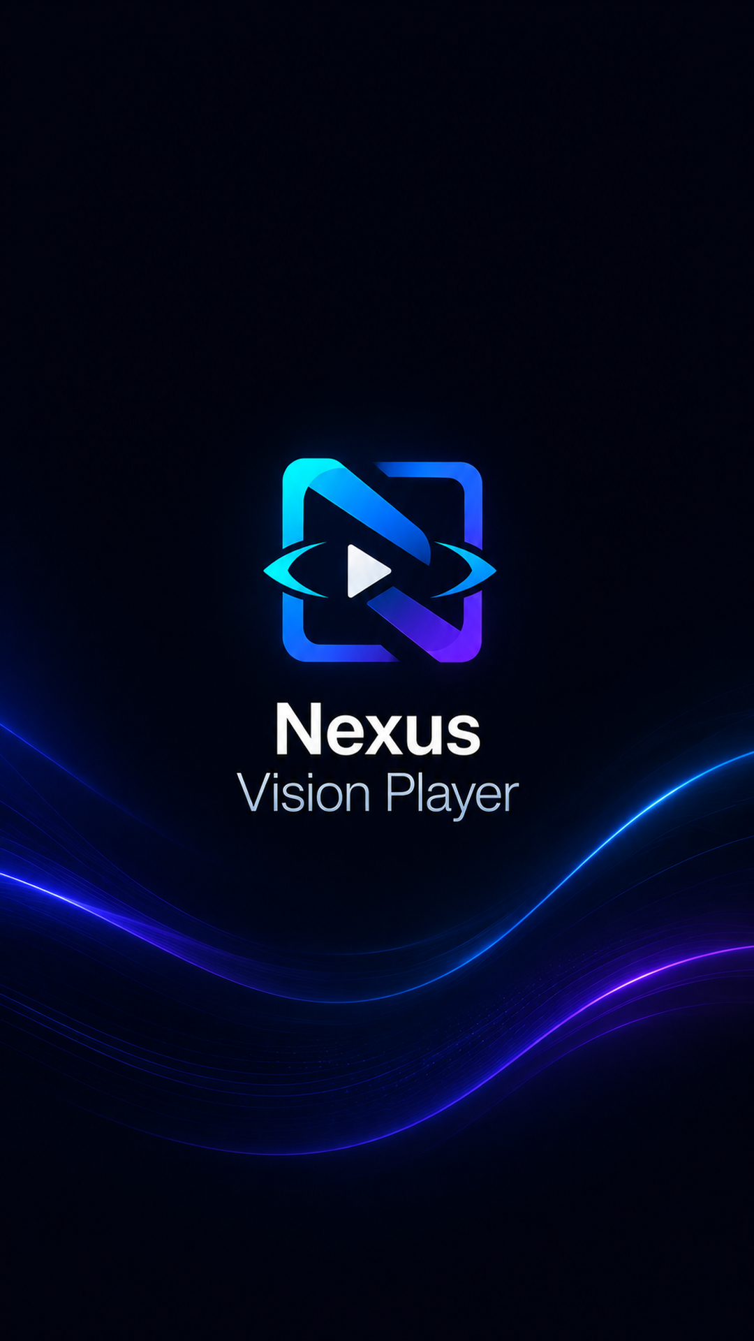 Écran Nexus Vision Player sur mobile